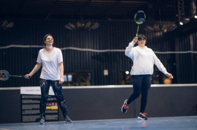 Joueuses de Badminton à l'Autre Usine Cholet