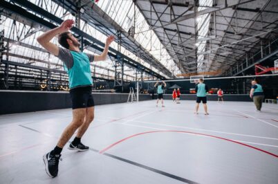 Service au volley à l'Autre Usine Cholet